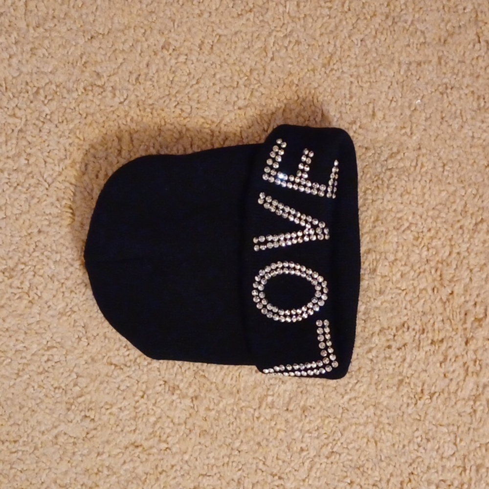 Fitted bling winter hat